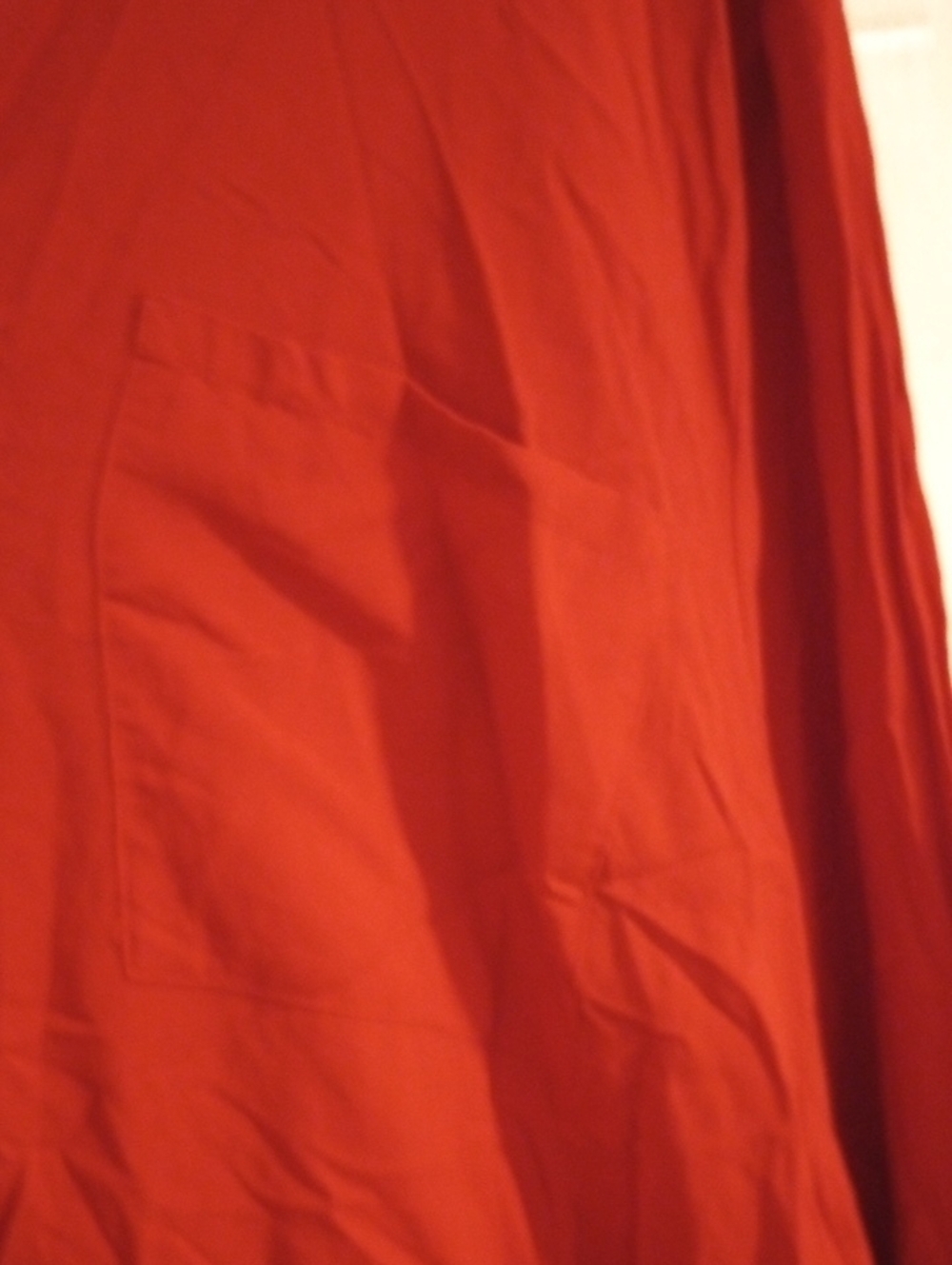 Orange-Red Button Front Tunic - Picture 3 of 7